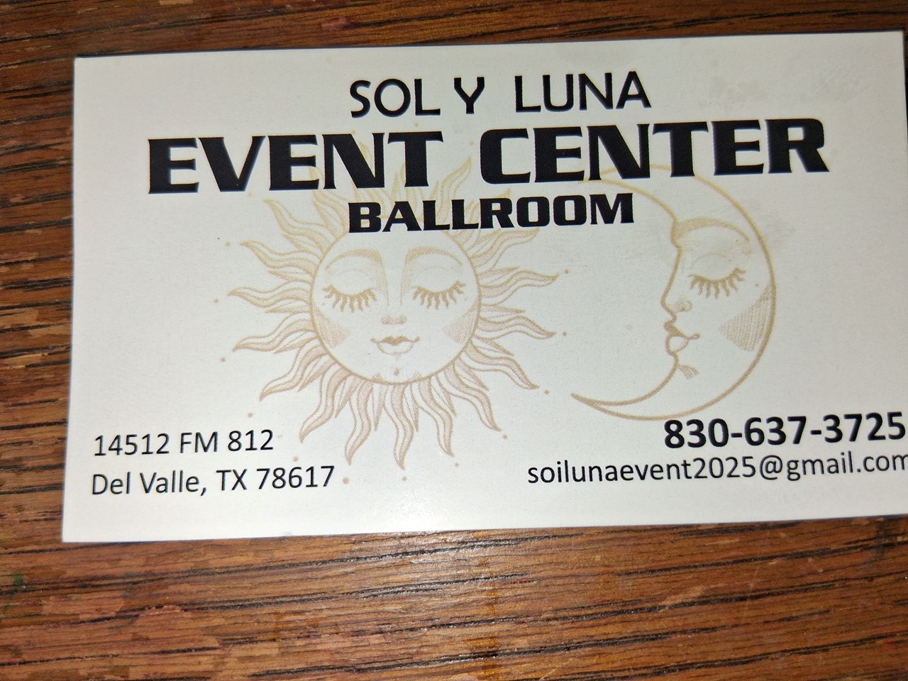 soy y luna event center